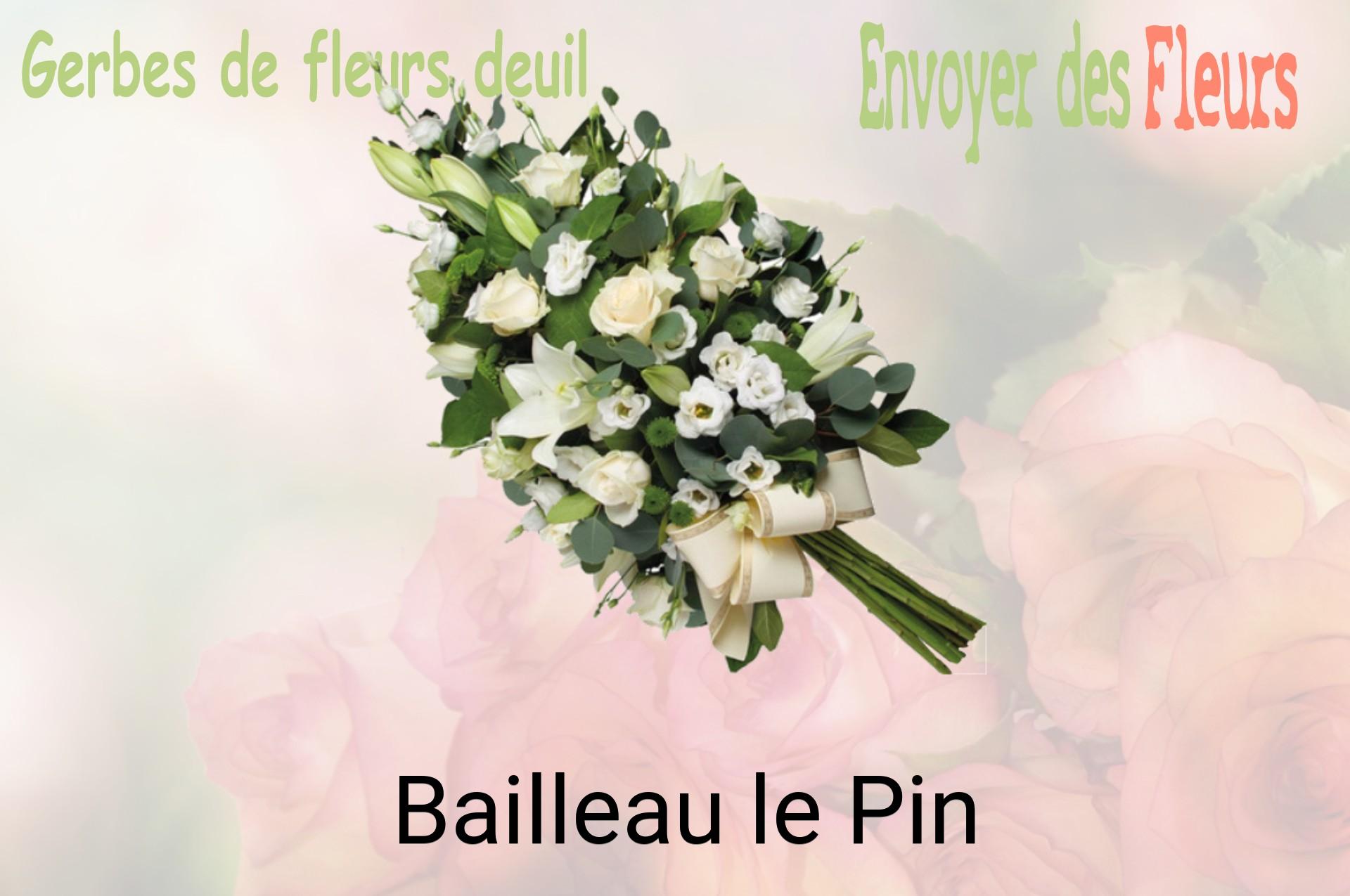 Gerbe de fleurs de deuil livrée à Bailleau-le-Pin